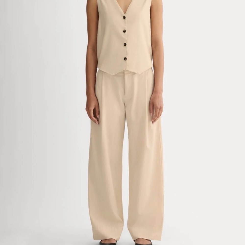 Everlane low rise chino pant in heathered oat